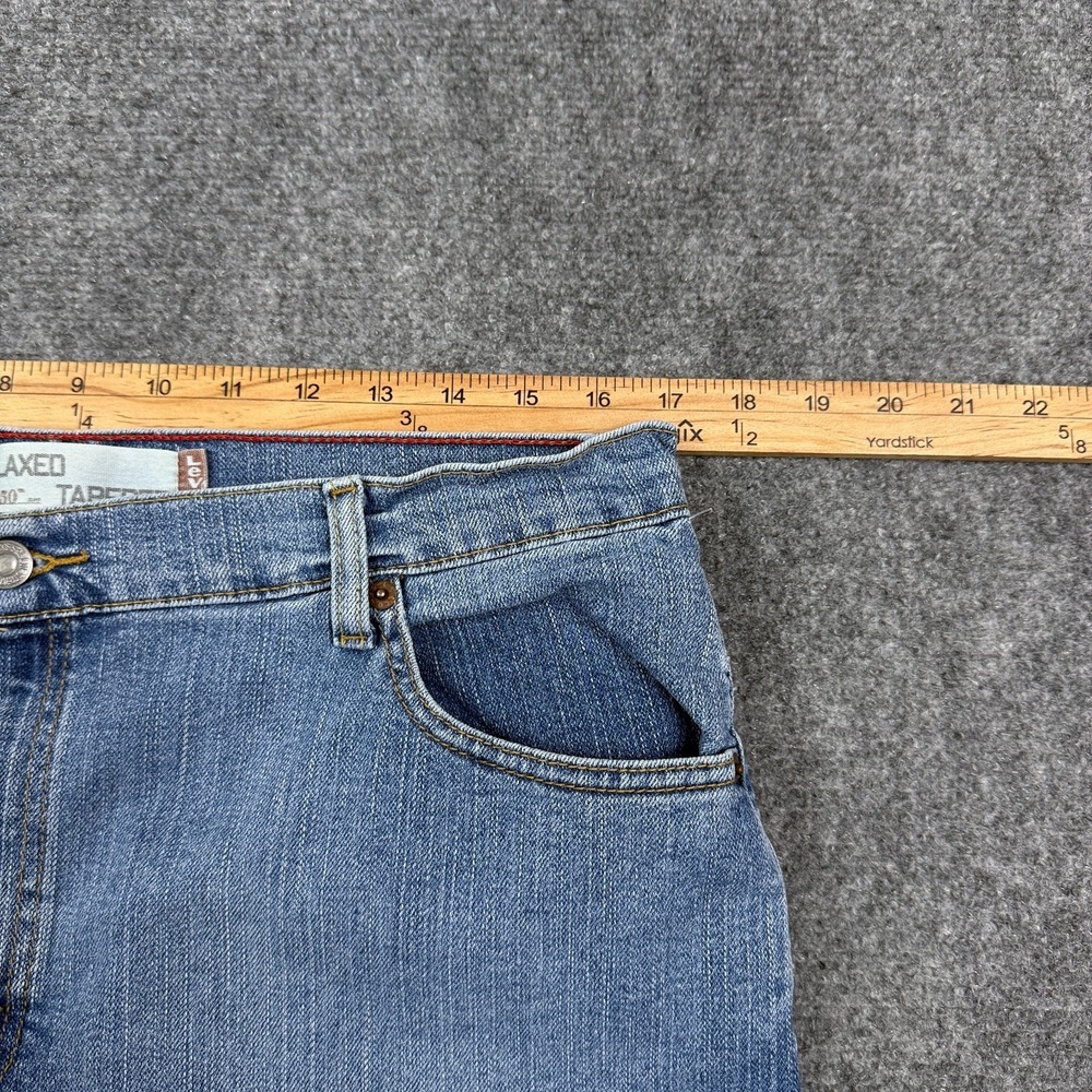 Vintage Levis Relaxed Tapered Jeans Womens 16 Short Light Wash Stretch Denim - Picture 9 of 13